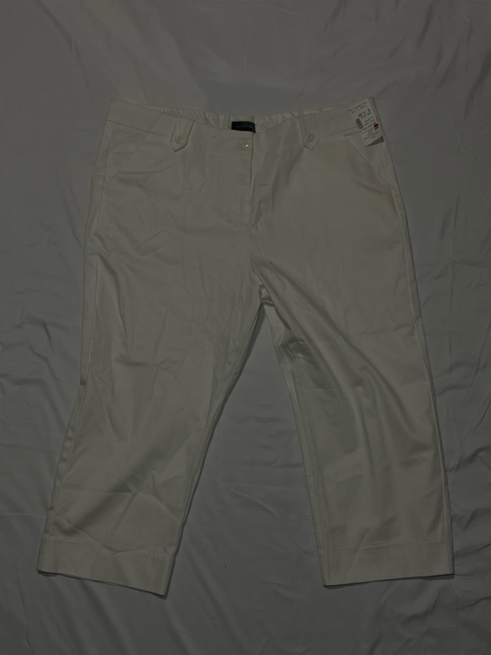 Women’s White Stretch Cotton Pants